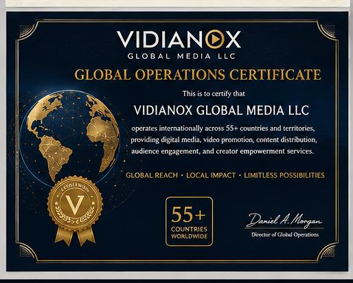 VIDIANOX certification document 5